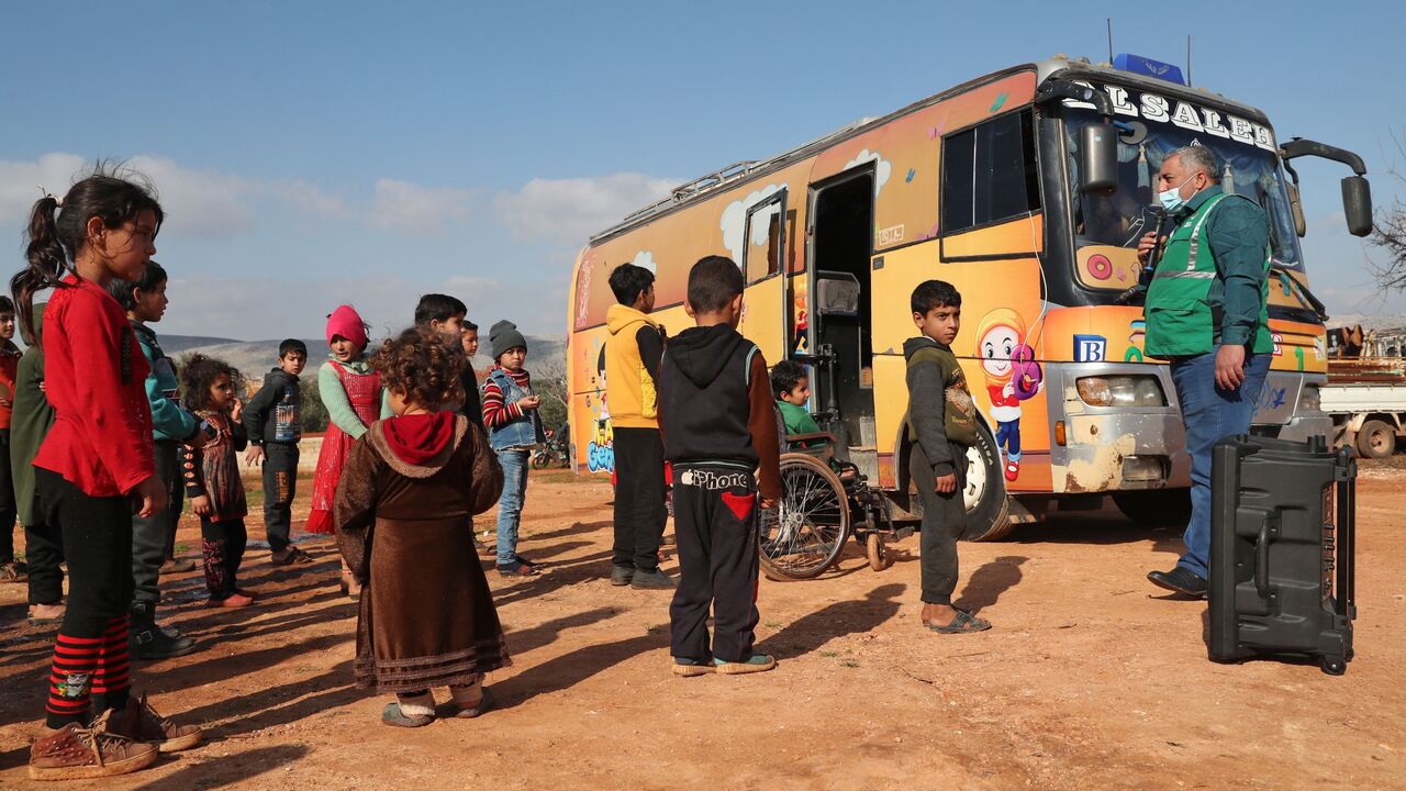 Haranbush camp for displaced Syrians in Idlib