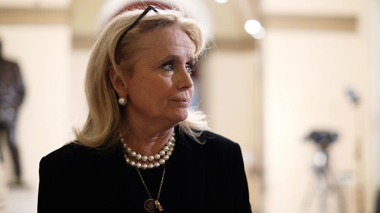 US Rep. Debbie Dingell (D-MI) is seen in a hallway of the US Capitol prior to an event at the Rayburn Room Dec. 19, 2019 in Washington, DC.