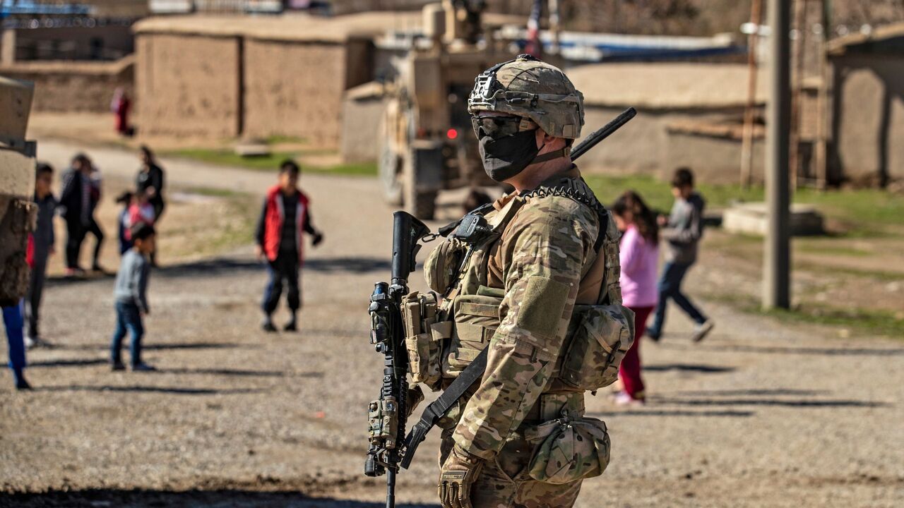 children, us soldier in Hasakah province