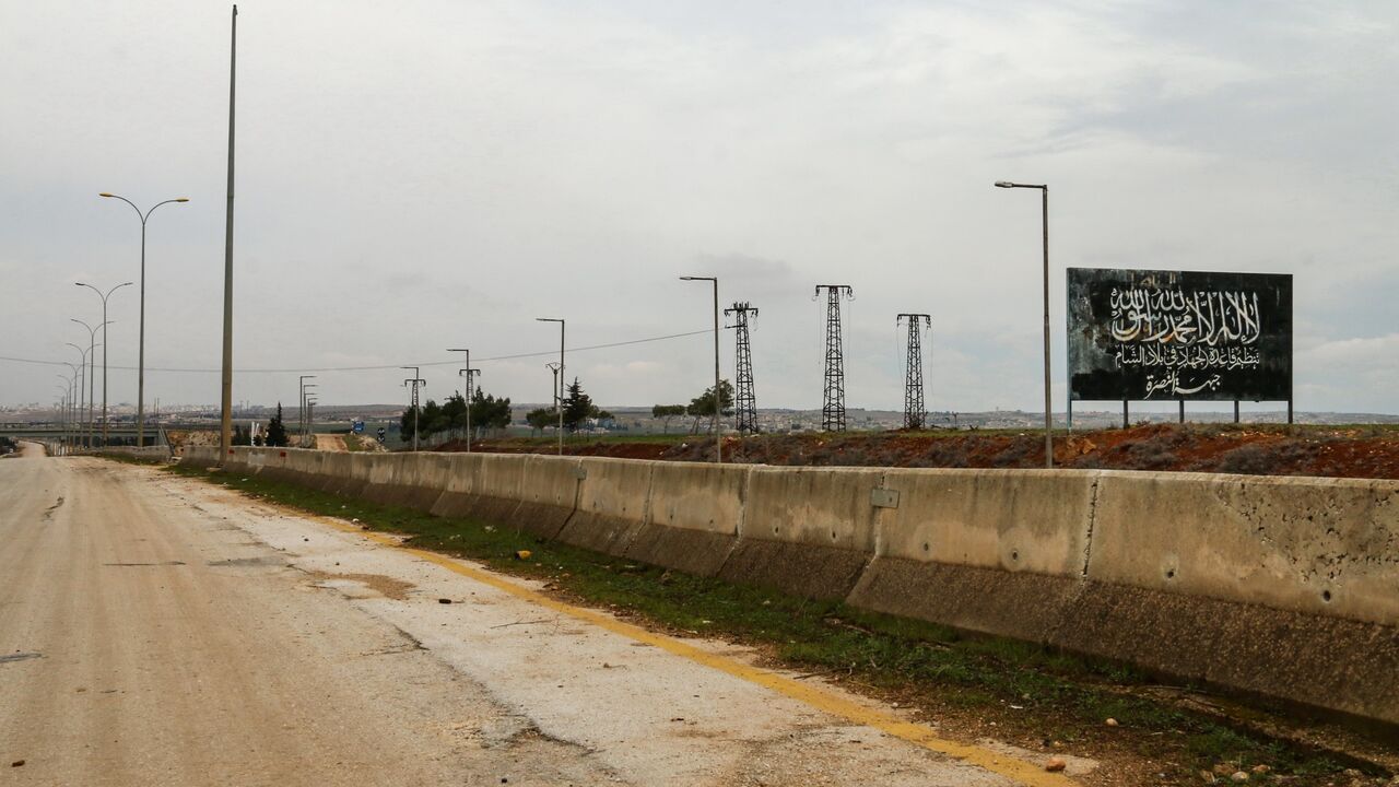 Al-Nusra Front billboard near Aleppo