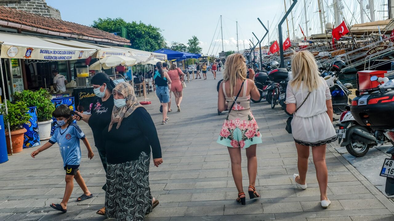 Ukrainian tourisms in Bodrum