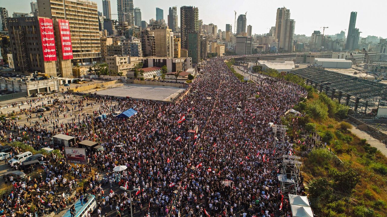 Beirut explosion protest