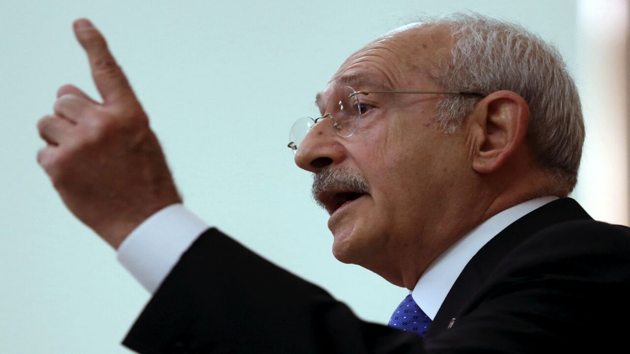 Leader of the Republican People's Party (CHP) Kemal Kilicdaroglu.