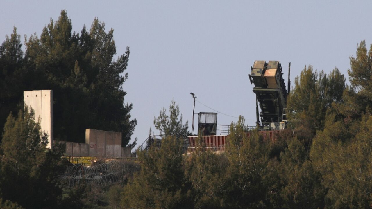 A Patriot air defence battery stands ready on Israel's northern border with Lebanon as the military reports a second drone incursion in as many days A Patriot air defence battery stands ready on Israel's northern border with Lebanon as the military reports a second drone incursion in as many days