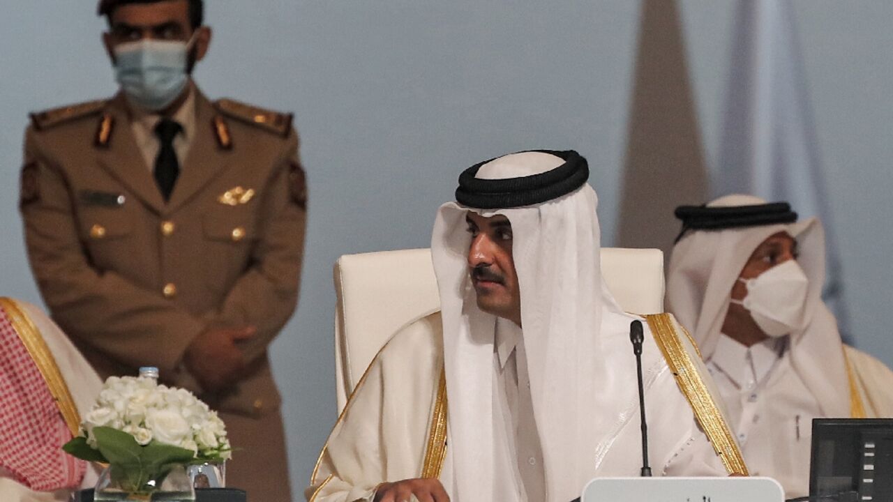 Qatar's emir, Sheikh Tamim bin Hamad Al-Thani (C), hosts a summit of the Gas Exporting Countries Forum dominated by the Ukraine showdown Qatar's emir, Sheikh Tamim bin Hamad Al-Thani (C), hosts a summit of the Gas Exporting Countries Forum dominated by the Ukraine showdown