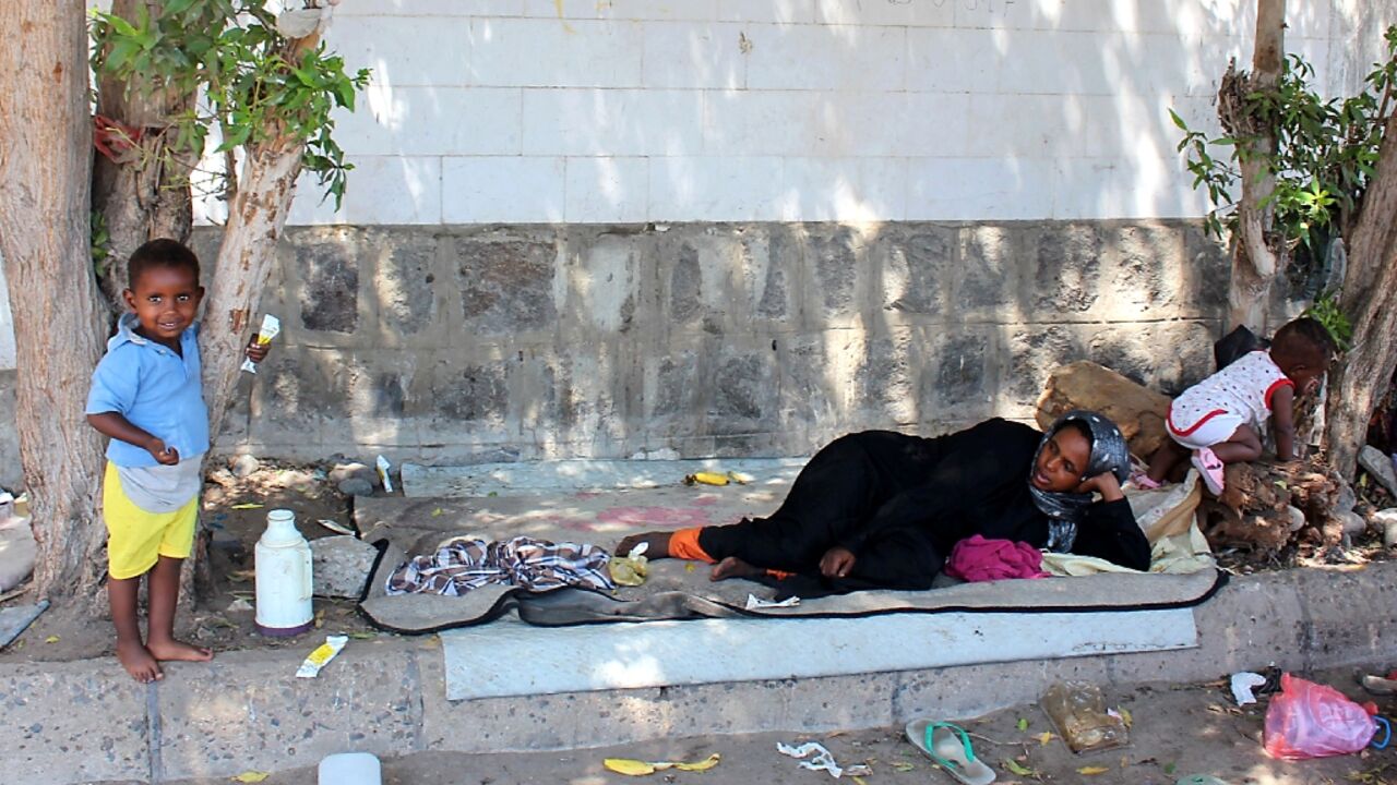 Ethiopian refugees in Yemen's southern city of Aden; many of the migrants arriving have little idea of the conflict that has been raging in Yemen for the past seven years