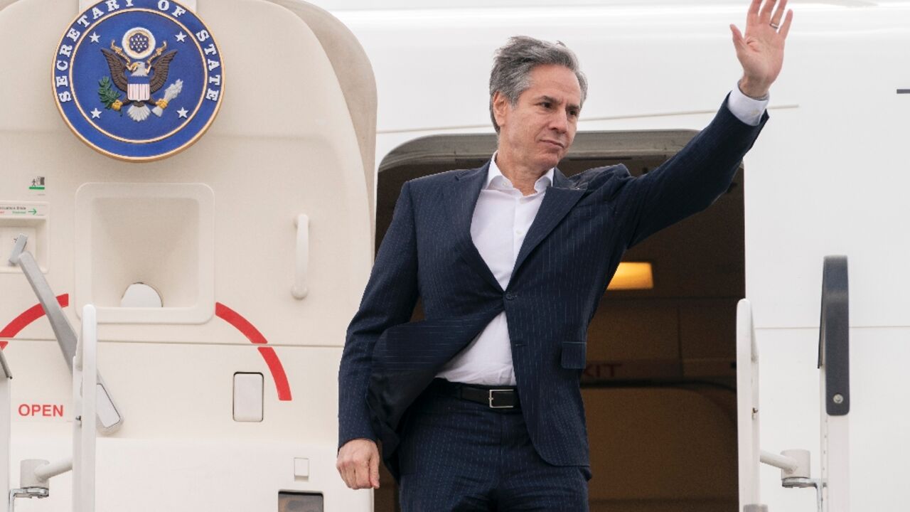 US Secretary of State Antony Blinken arrived in Israel from Poland, where he held talks on Russia's war against neighbouring Ukraine US Secretary of State Antony Blinken arrived in Israel from Poland, where he held talks on Russia's war against neighbouring Ukraine