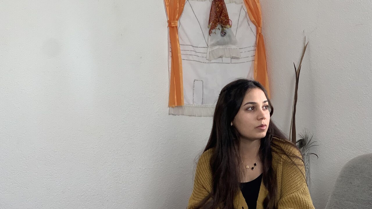 Sipan Murad, a Yazidi girl who was held captive by the Islamic State, at her house in Rottweil, Germany, on Feb. 18, 2022.