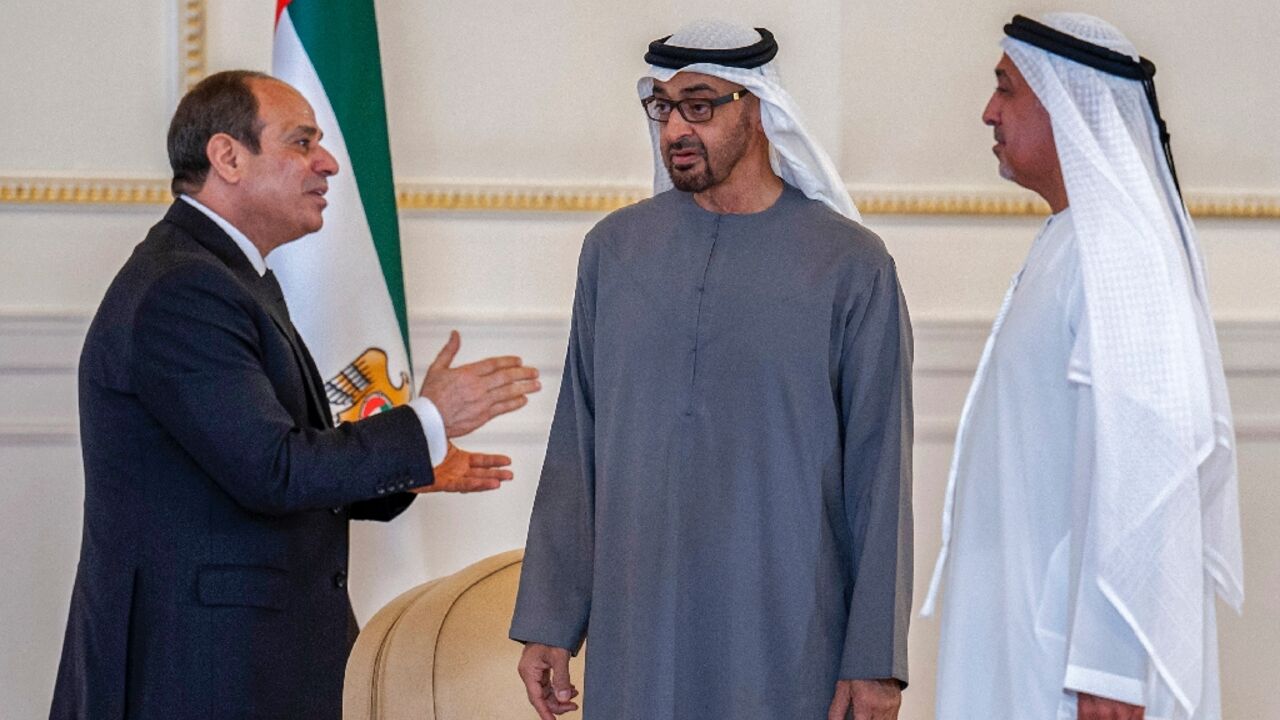 World leaders have been streaming into Abu Dhabi to pay their respects to the new president, Sheikh Mohamed bin Zayed Al Nahyan (C), following the death of his half-brother Sheikh Khalifa