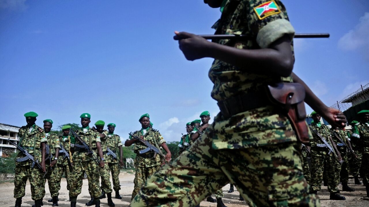 Burundian soldiers are part of the African Union peacekeeping force in Somalia Burundian soldiers are part of the African Union peacekeeping force in Somalia