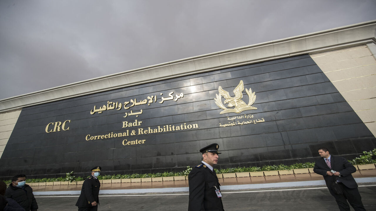 The Correctional and Rehabilitation Center in Badr city is seen during a government-guided tour for the media, east of Cairo, Egypt, Jan. 16, 2022.