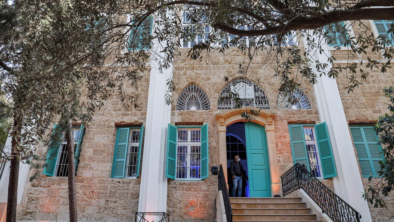 This picture taken on March 28, 2022, shows a view of Mufti Hassan Khaled School in Lebanon's capital.