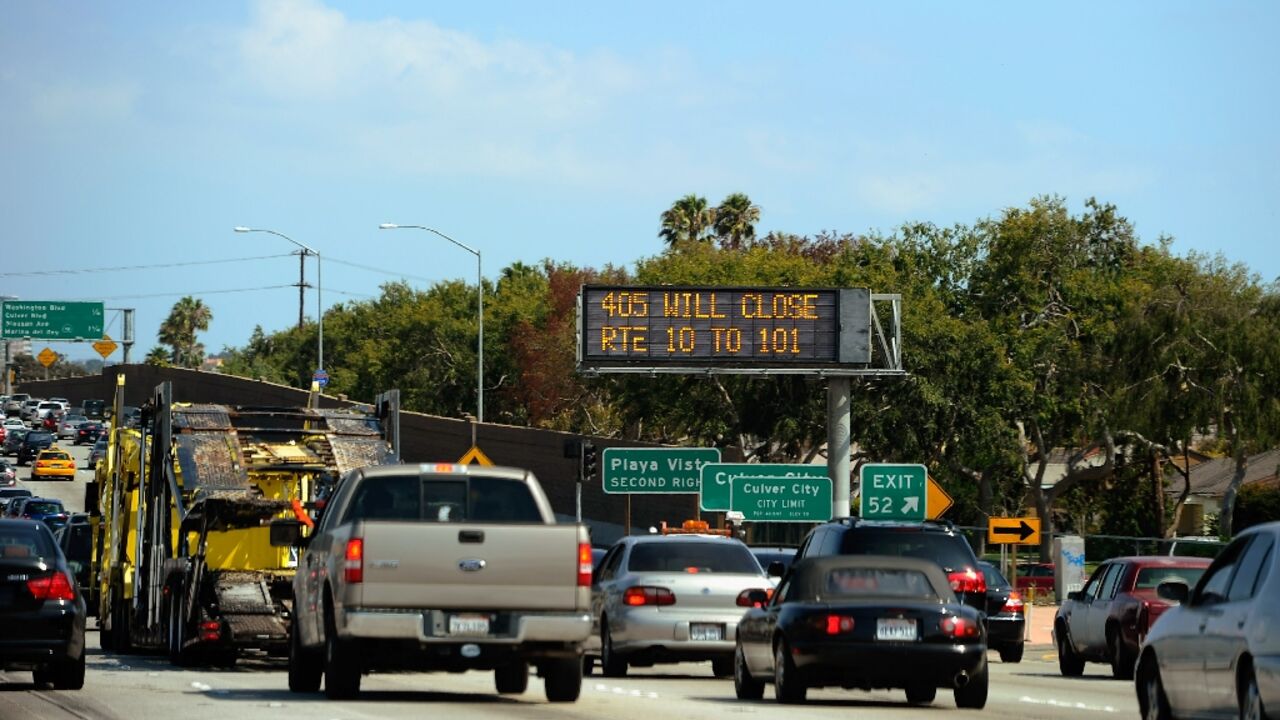 The company ITC says traffic jams, like this one in Los Angeles, are a global scourge that leave the average driver stuck in traffic three days a year