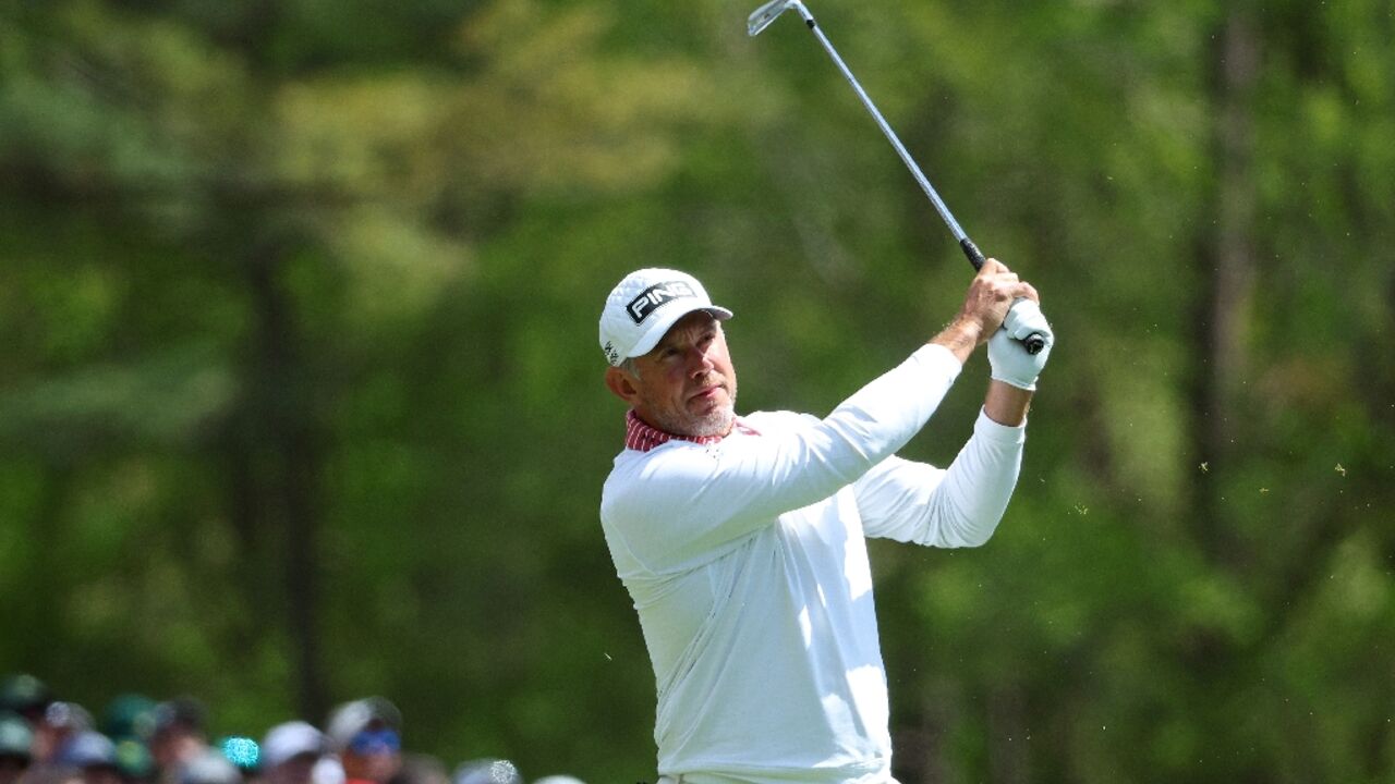 Britain's Lee Westwood in action at the 2022 Masters at Augusta National Britain's Lee Westwood in action at the 2022 Masters at Augusta National