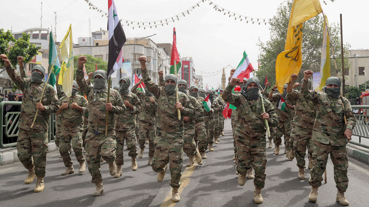 Iranian Basij paramilitary forces.