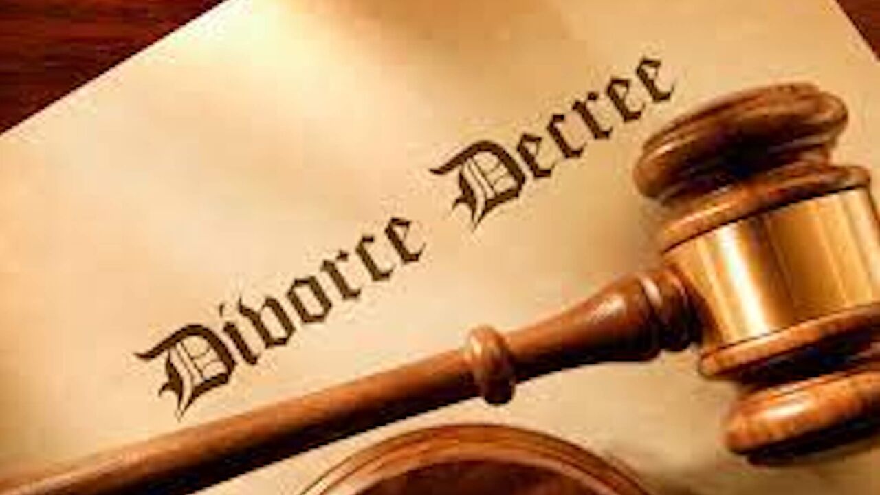 Divorce decree.