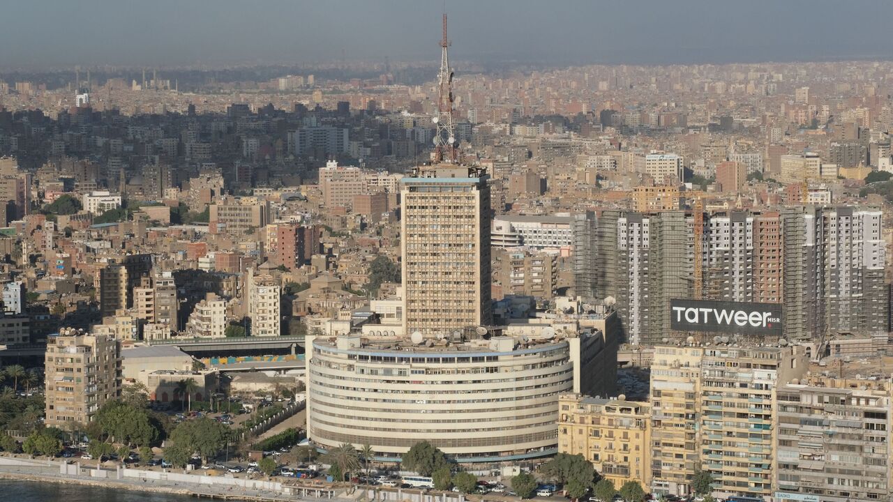 an. 13, 2022, photo shows the broadcasting headquarters of the Egyptian Radio and Television Union in Cairo.