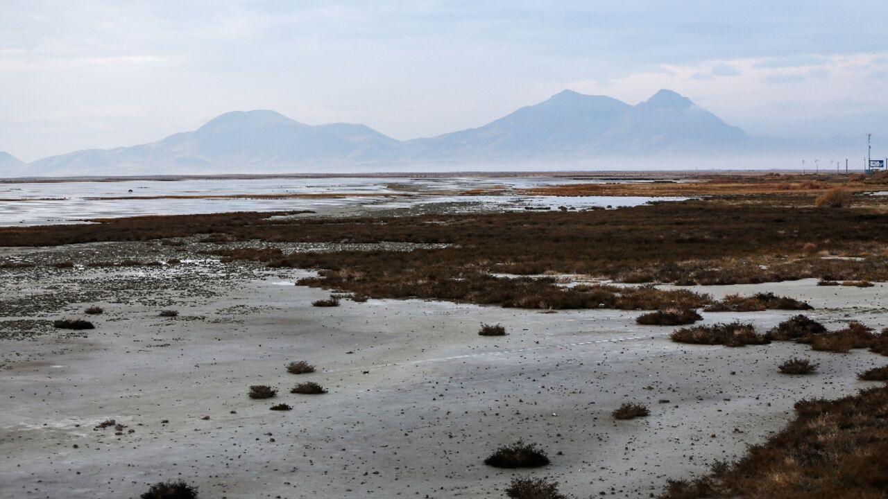 Iran's Lake Urmia, pictured in 2018, has been shrinking since 1995 Iran's Lake Urmia, pictured in 2018, has been shrinking since 1995
