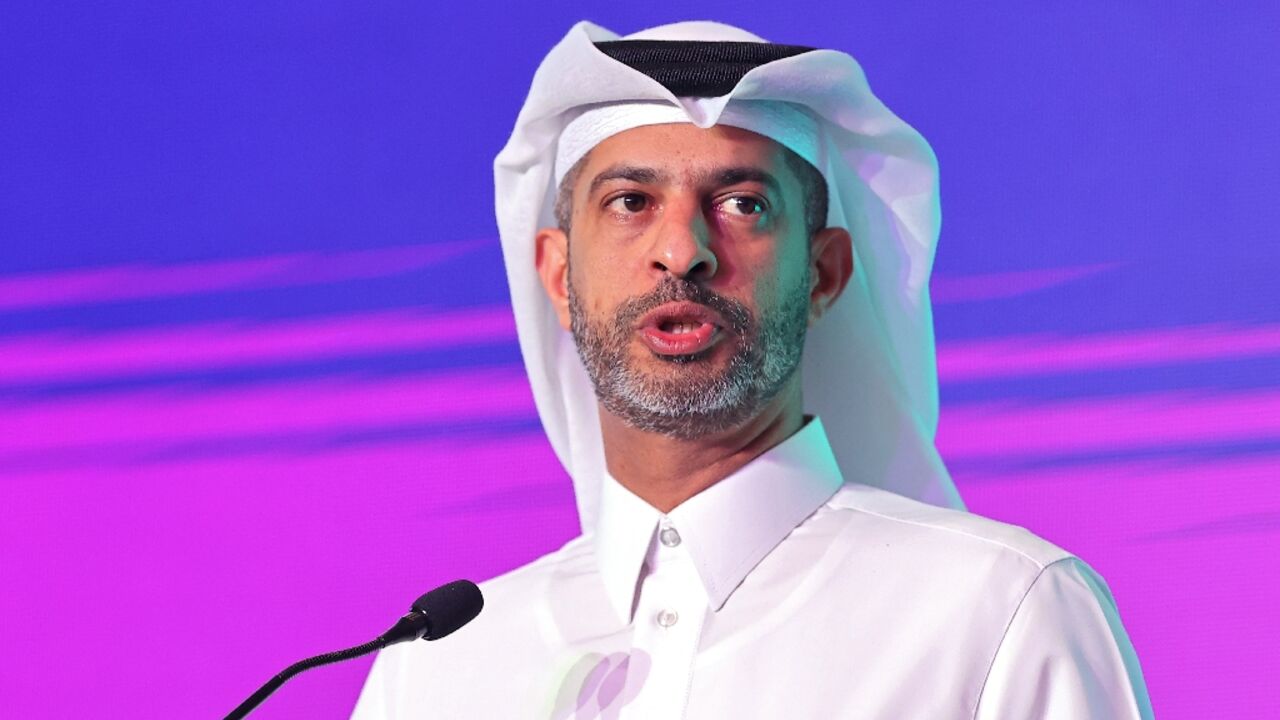 Qatar 2022 CEO Nasser al-Khater at a World Cup workshop in the Qatari capital Doha Qatar 2022 CEO Nasser al-Khater at a World Cup workshop in the Qatari capital Doha