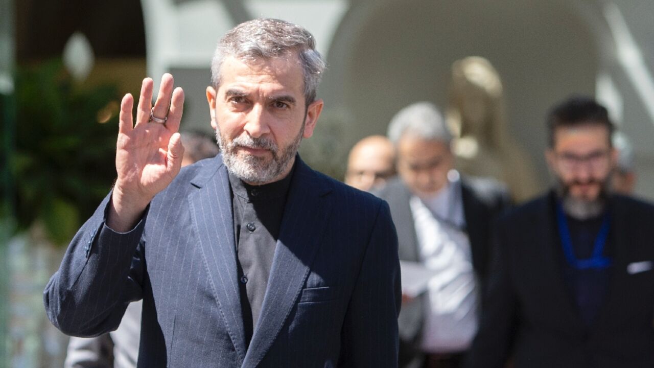 Iran's chief nuclear negotiator Ali Bagheri is seen outside the Vienna venue of the nuclear talks with major powers on August 4