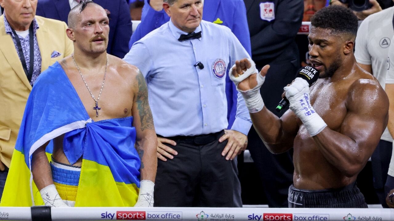 Anthony Joshua was beaten on split points by Oleksandr Usyk