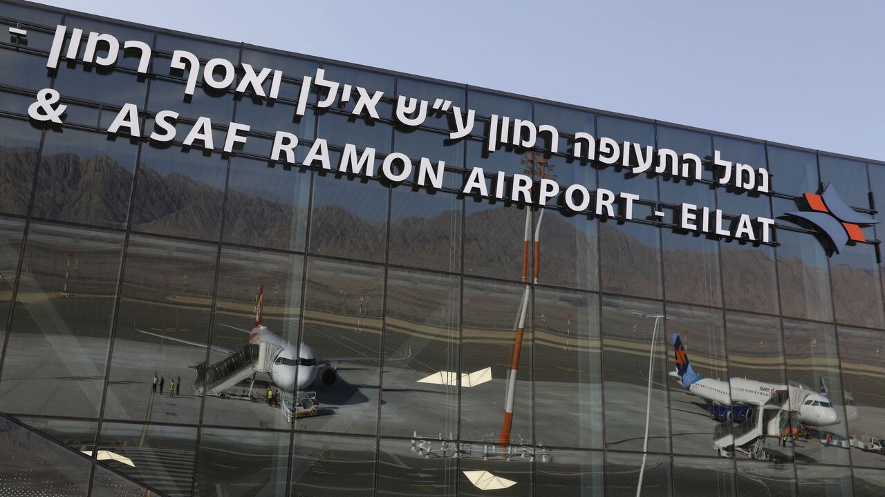 A picture taken on Jan. 21, 2019, shows a partial view of the new international Ramon Airport.