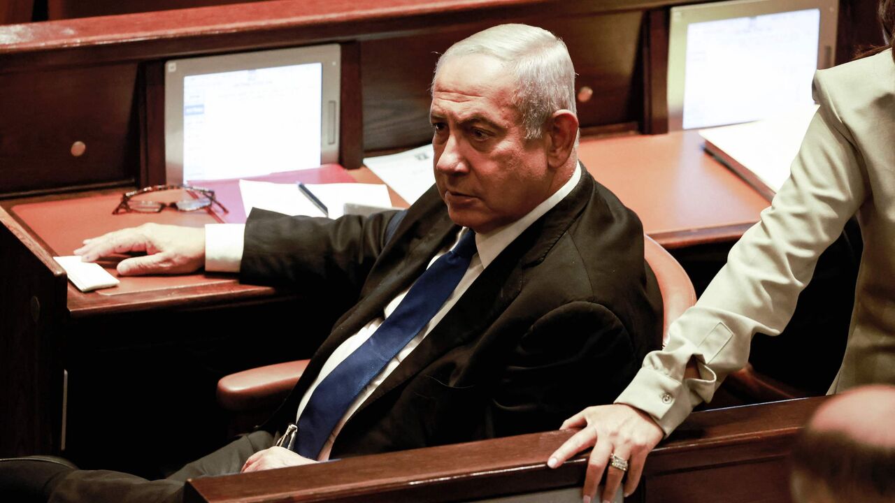 Israeli former Prime Minister Benjamin Netanyahu attends a meeting at the Knesset in Jerusalem on June 30, 2022.