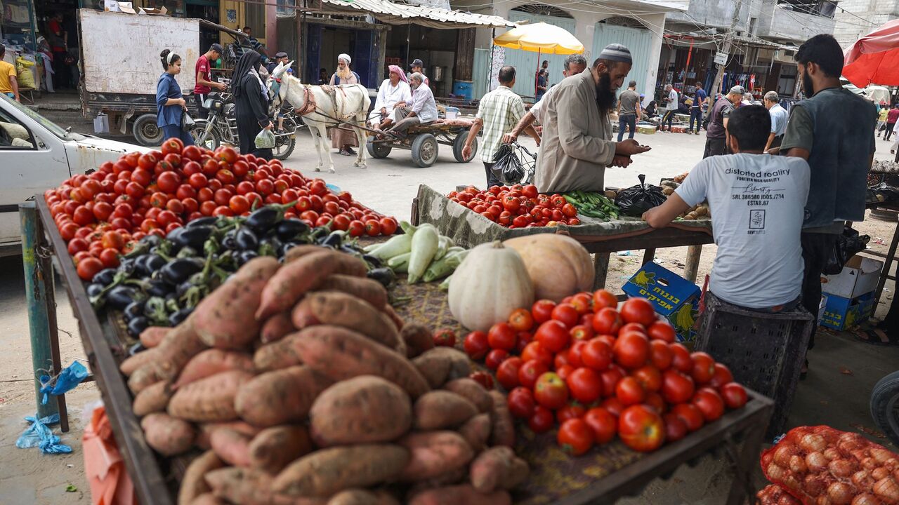 Gaza food stalls