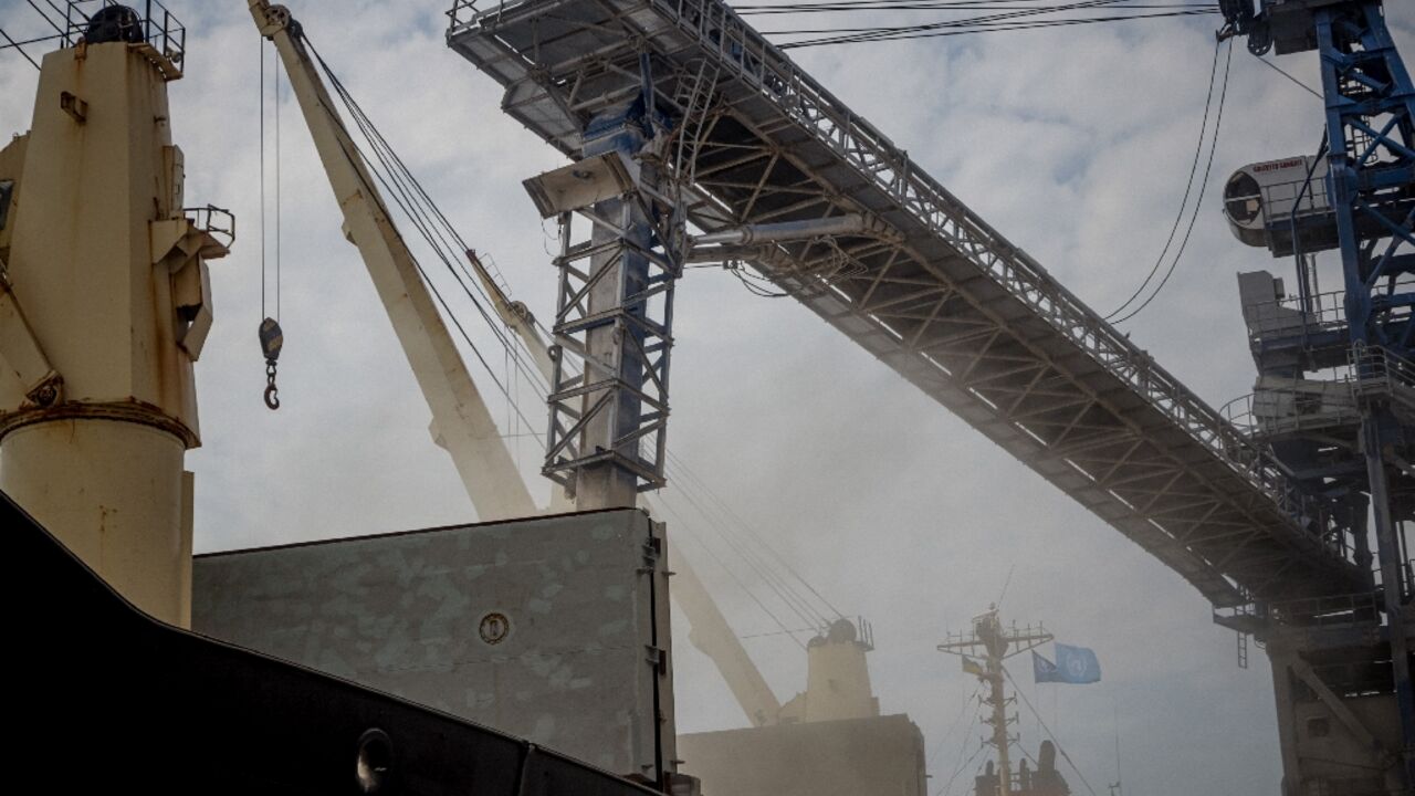 The first UN-chartered vessel MV Brave Commander loads more than 23,000 tonnes of grain to export to Ethiopia in August 2022 The first UN-chartered vessel MV Brave Commander loads more than 23,000 tonnes of grain to export to Ethiopia in August 2022