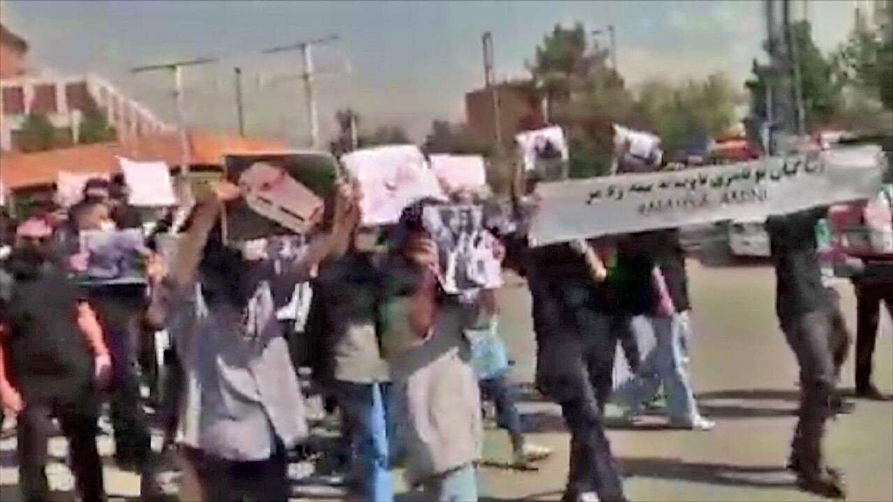 Protesters at Allameh Tabataba'i University (ATU), an Iranian public university, following the controversial death of a young Kurdish woman while in custody by the "morality police" on September 19