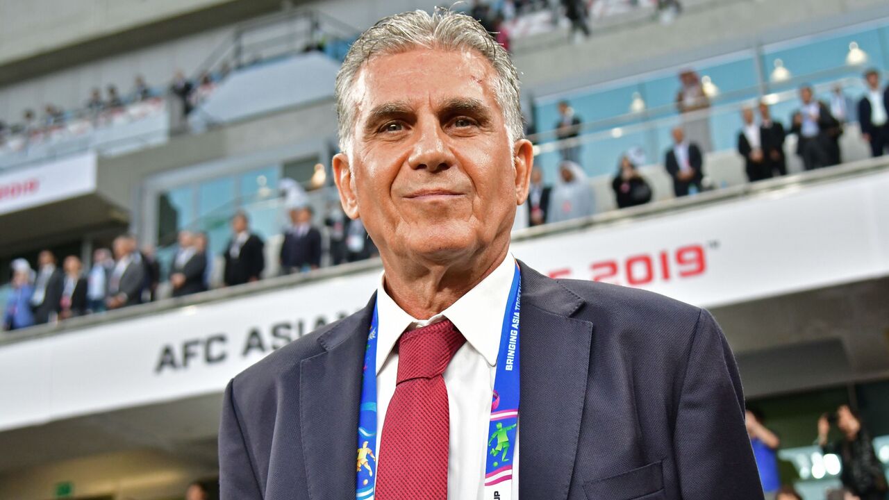 Iran's coach Carlos Queiroz looks on during the 2019 AFC Asian Cup semi-final football match.