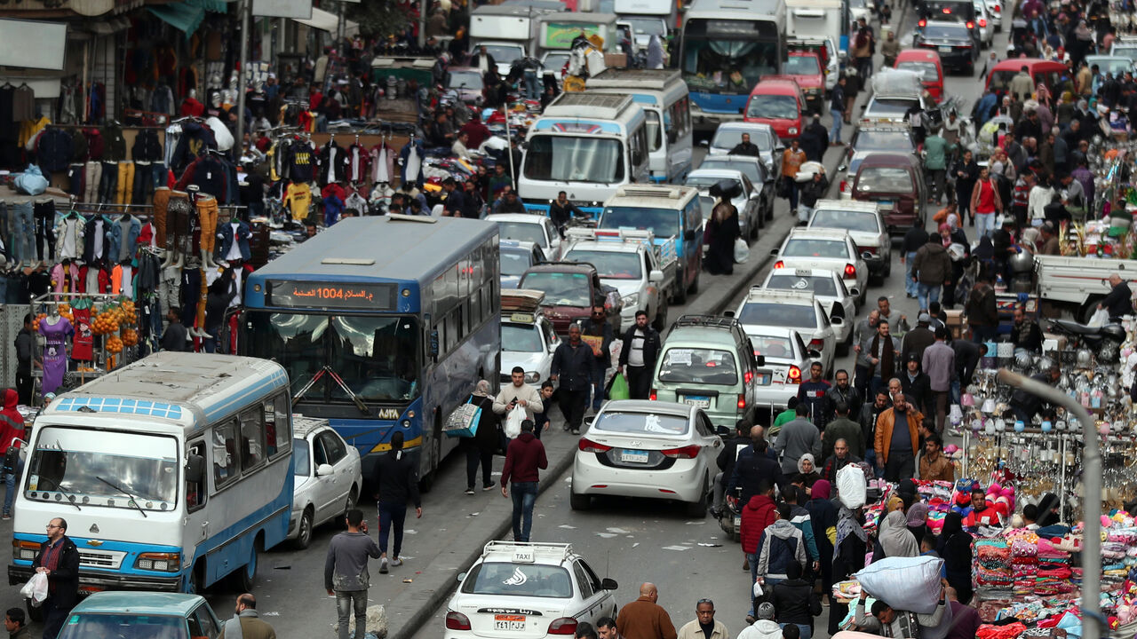 A picture shows on Feb. 11, 2020, a general view of al-Atba district of Cairo, Egypt. 