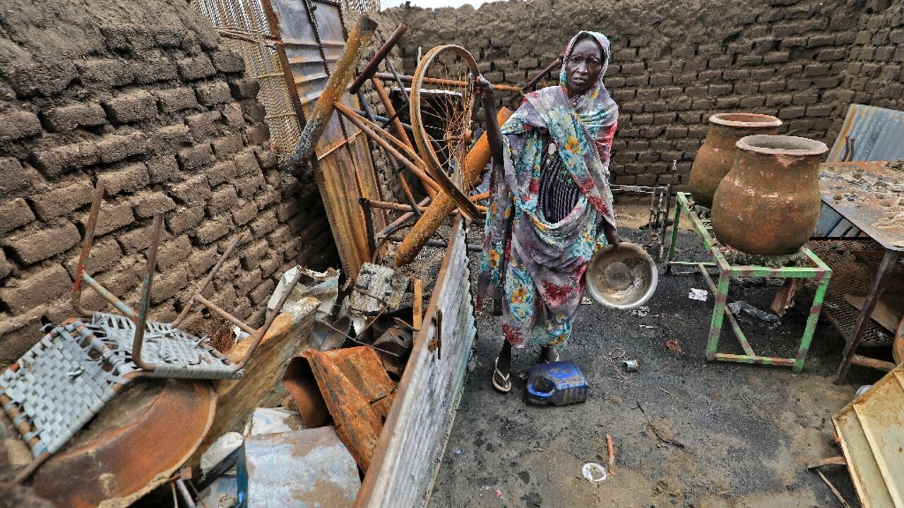 Sudan's Blue Nile state has seen repeated deadly unrest since July: this August 8 photograph shows a home destroyed near Roseires Sudan's Blue Nile state has seen repeated deadly unrest since July: this August 8 photograph shows a home destroyed near Roseires
