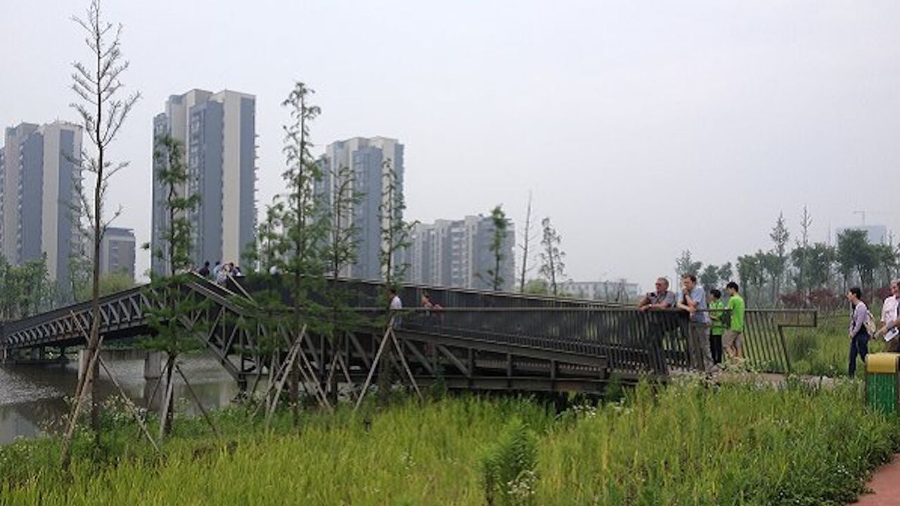 Sponge city in China, July 18, 2018.