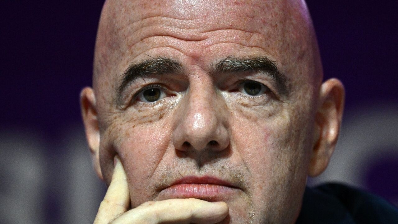 FIFA president Gianni Infantino speaks at a press conference on the eve of the World Cup in Qatar FIFA president Gianni Infantino speaks at a press conference on the eve of the World Cup in Qatar