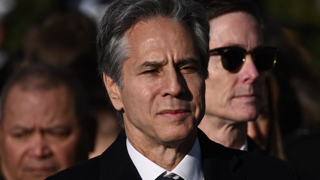 US Secretary of State Antony Blinken, seen on December 1, 2022, has warned against Israeli settlement expansion or annexation of the West Bank US Secretary of State Antony Blinken, seen on December 1, 2022, has warned against Israeli settlement expansion or annexation of the West Bank