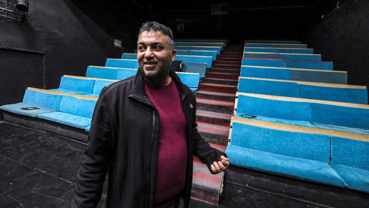 Theatre director Mustafa Sheta said Palestinian artists 'are under a very abnormal situation' Theatre director Mustafa Sheta said Palestinian artists 'are under a very abnormal situation'