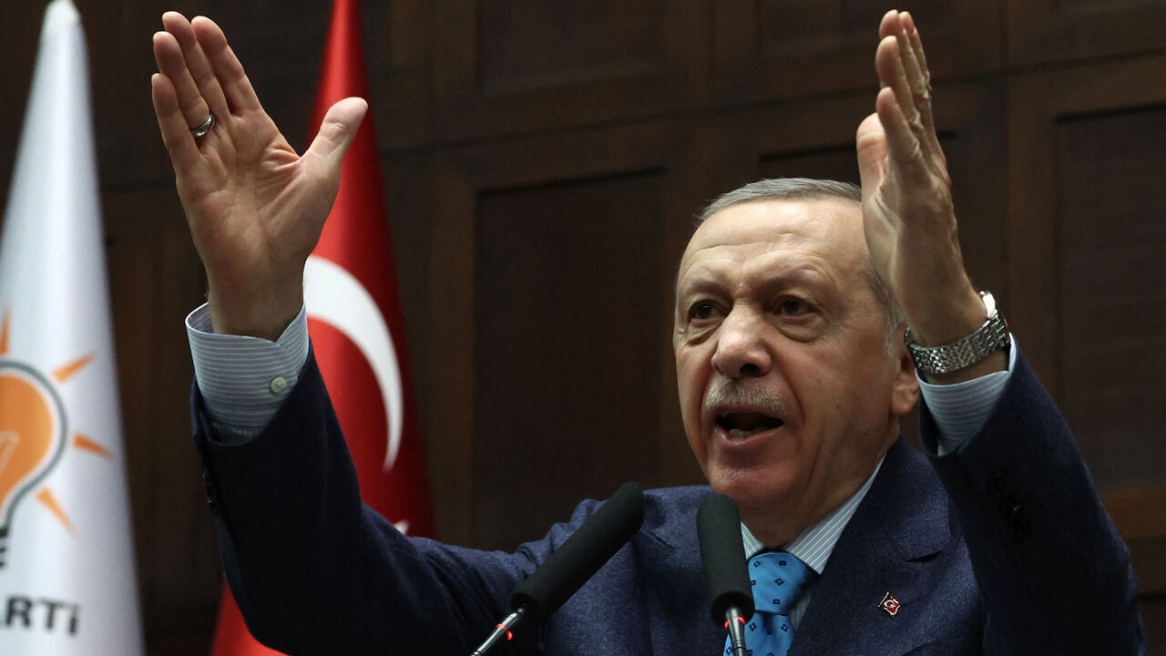 Turkish President and leader of the Justice and Development Party (AKP) Recep Tayyip Erdogan.