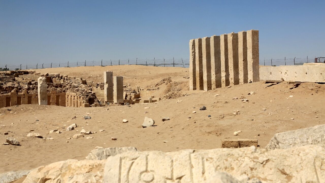 UNESCO listed ruins in Yemen's Marib province harking back to the Saba kingdom