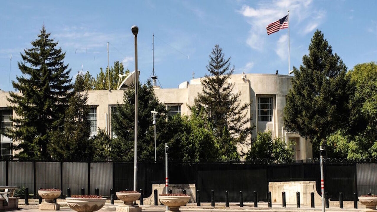 A picture taken on Aug. 20, 2018, shows a general view of the US Embassy in Ankara. 