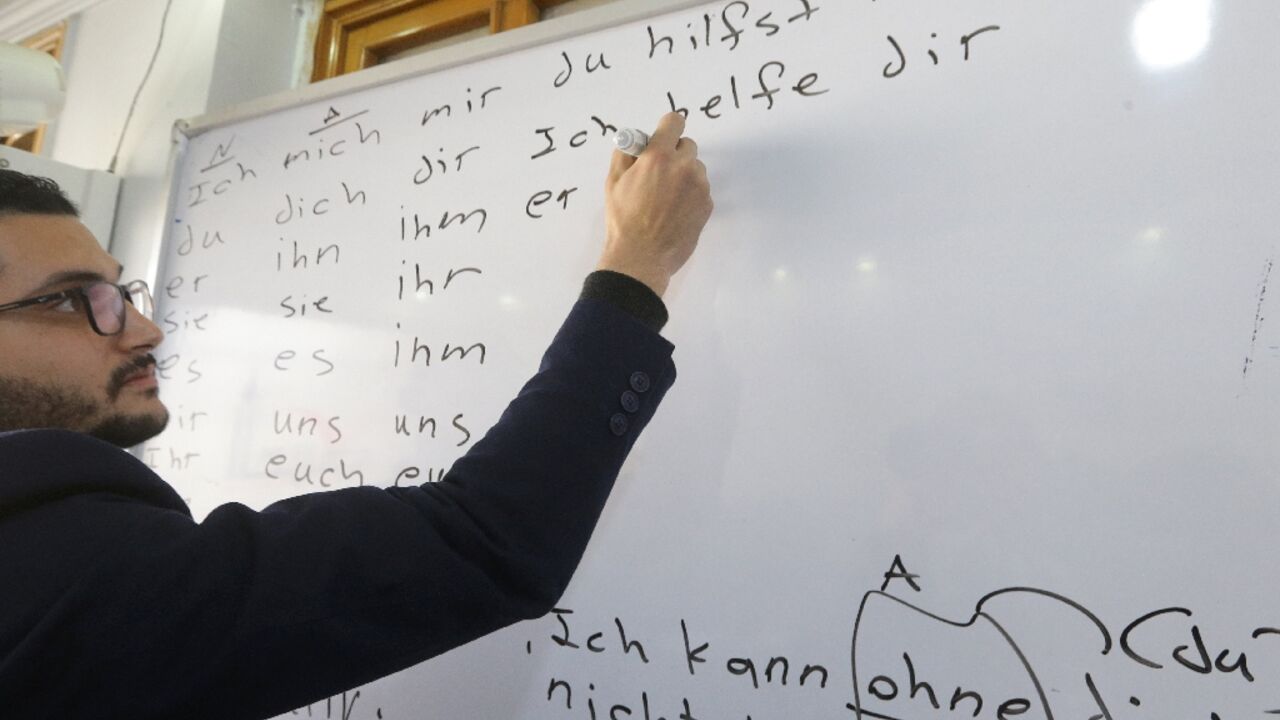 German classes have proliferated in recent years in Syria where the vast majority of foreign language students had until recently opted for English or French German classes have proliferated in recent years in Syria where the vast majority of foreign language students had until recently opted for English or French