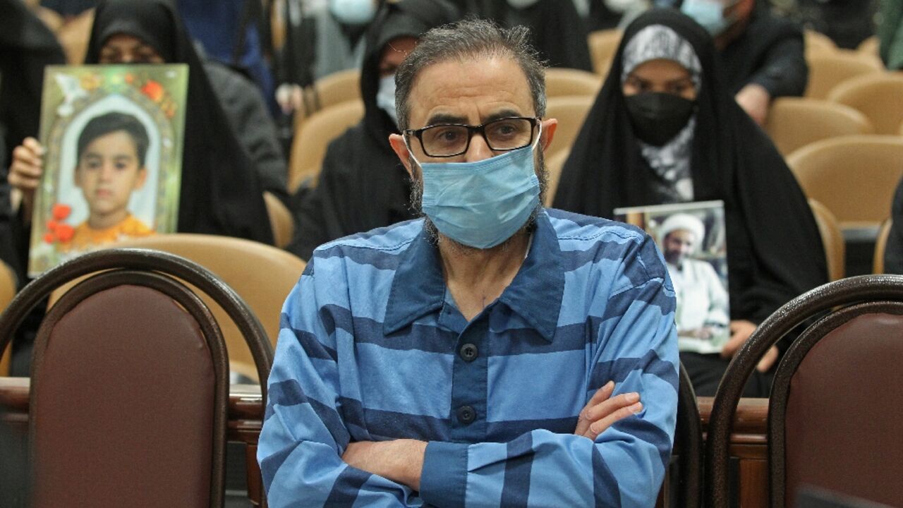 Iranian-swedish dissident Habib Chaab during his trial on January 18, 2022 Iranian-swedish dissident Habib Chaab during his trial on January 18, 2022