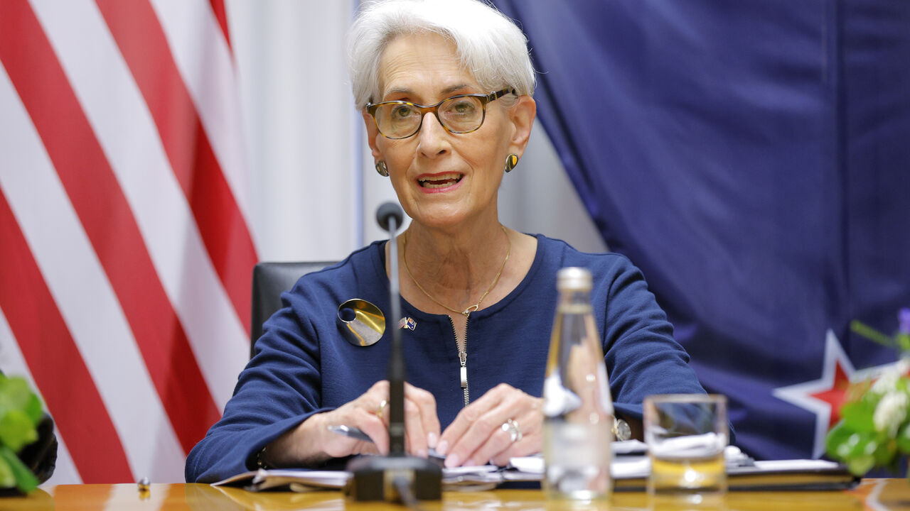  US Deputy Secretary of State Wendy Sherman speaks during a meeting to acknowledge the signing of key cooperation agreements between the United States and New Zealand at Parliament on August 09, 2022 in Wellington, New Zealand. The US Deputy Secretary of State Wendy Sherman is visiting New Zealand as part of a week-long trip across the Pacific. (Photo by Hagen Hopkins/Getty Images)