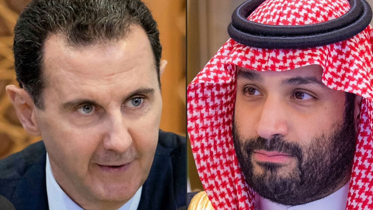 Syria's long-isolated President Bashar al-Assad (L) and Saudi Arabia's de facto ruler, Crown Prince Mohammed bin Salman (R) Syria's long-isolated President Bashar al-Assad (L) and Saudi Arabia's de facto ruler, Crown Prince Mohammed bin Salman (R)