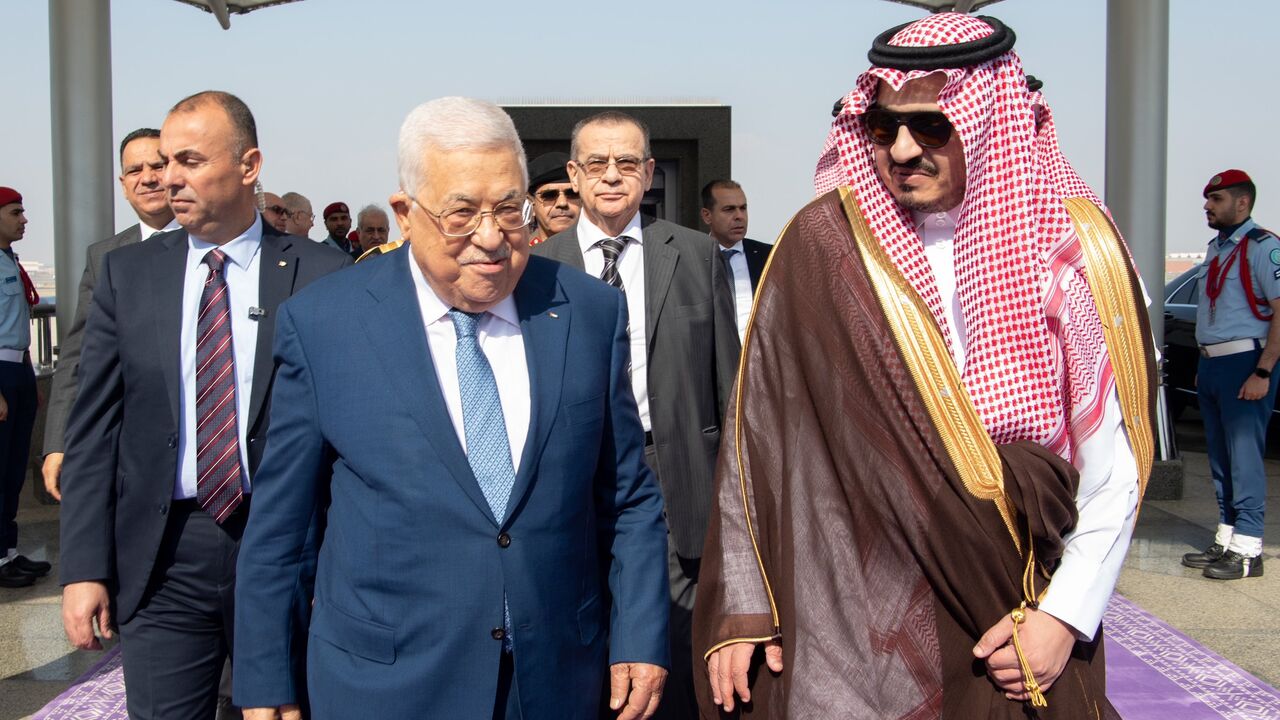 Palestinian President Mahmoud Abbas arrived in Jeddah, Saudi Arabia, a day ahead of his scheduled meeting with Crown Prince Mohammed bin Salman.