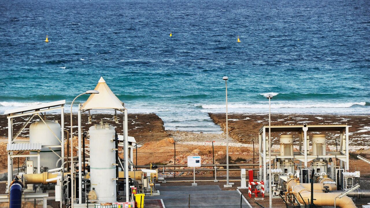 A view of a desalination plant in the Omani port city of Sur, south of the capital Muscat, on Nov. 27, 2019.