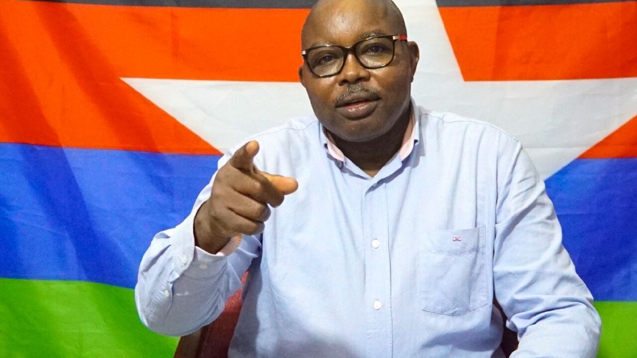 Abdel Wahid Nur, who leads a faction of the Sudan Liberation Movement (SLM), speaking in Juba, South Sudan Abdel Wahid Nur, who leads a faction of the Sudan Liberation Movement (SLM), speaking in Juba, South Sudan
