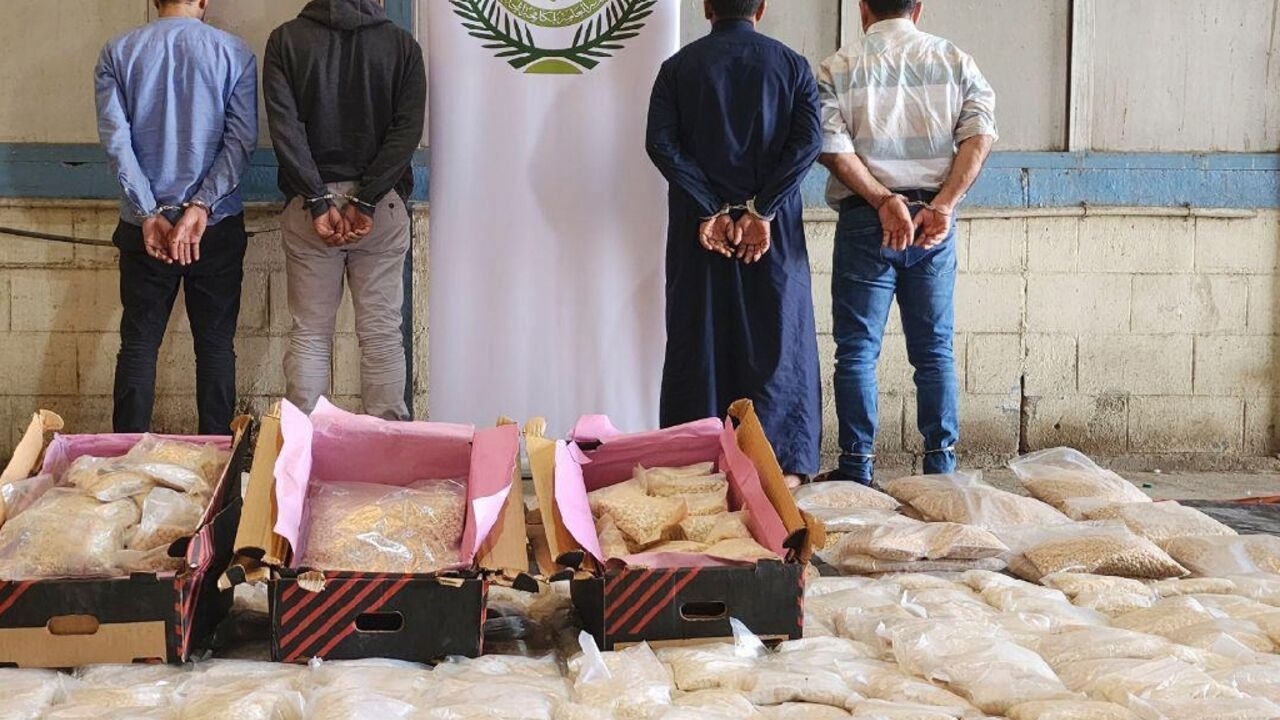Saudi police make multiple arrests as they seize millions of amphetamine pills in a raid in the kingdom's second city Jeddah Saudi police make multiple arrests as they seize millions of amphetamine pills in a raid in the kingdom's second city Jeddah
