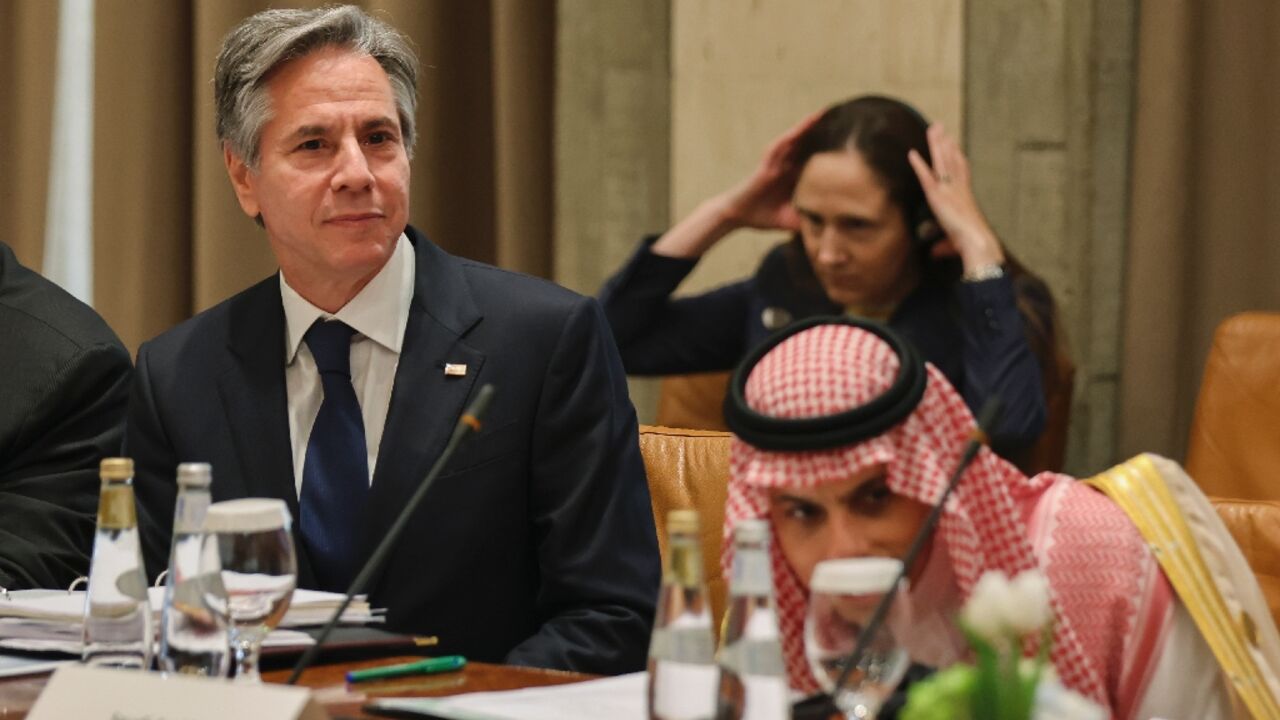 US Secretary of State Antony Blinken and Saudi Foreign Minister Faisal bin Farhan urge fellow members of the coalition against the Islamic State group to repatriate citizens who joined the jihadists in Iraq or Syria