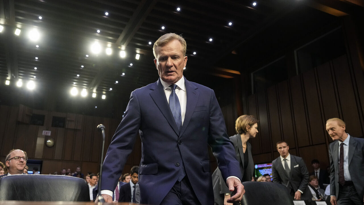 WASHINGTON, DC - JULY 11: Chief Operating Officer of the PGA Tour Ron Price arrives for a Senate Homeland Security Subcommittee on Investigations hearing examining the business deal between the PGA Tour and the Public Investment Fund of Saudi Arabia's LIV Golf on Capitol Hill July 11, 2023 in Washington, DC. In early June, the PGA Tour and LIV Golf announced plans for a framework agreement to create a new global golf entity, which will be heavily funded by Saudi Arabia's Public Investment Fund. (Photo by Dr